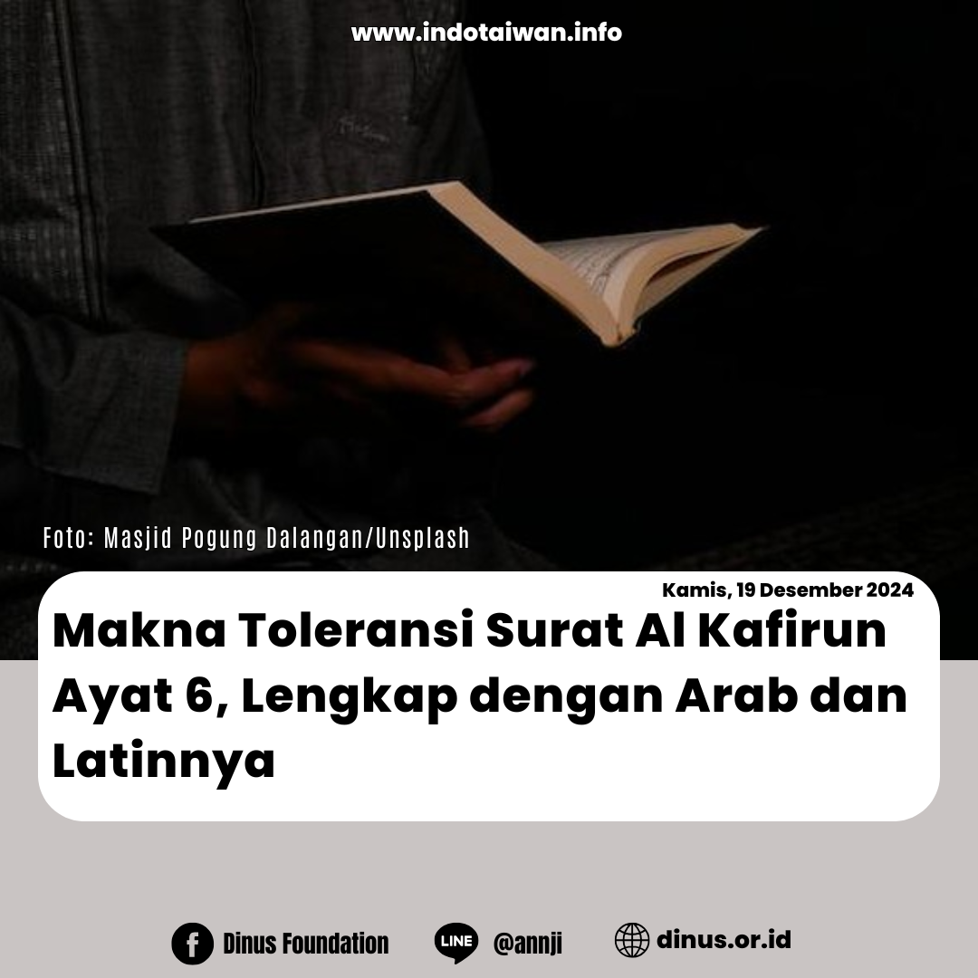 Makna Toleransi Surat Al Kafirun Ayat 6, Lengkap dengan Arab dan Latinnya