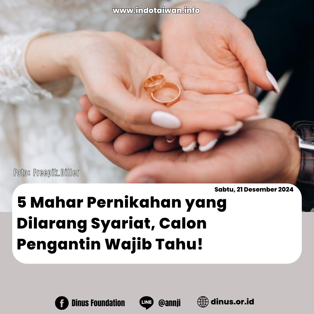 5 Mahar Pernikahan yang Dilarang Syariat, Calon Pengantin Wajib Tahu!