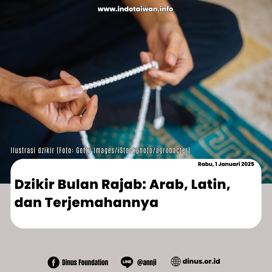 Dzikir Bulan Rajab: Arab, Latin, dan Terjemahannya